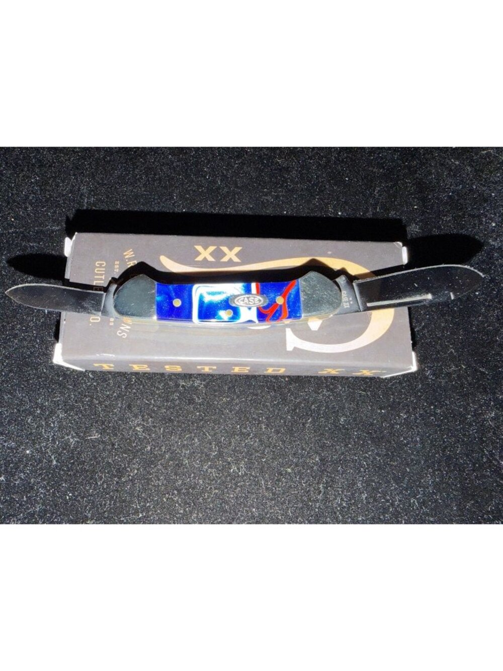 Case Patriotic Kirinite Smooth Baby Butterbean 2.7 Folding Knife 102132 SS 11228